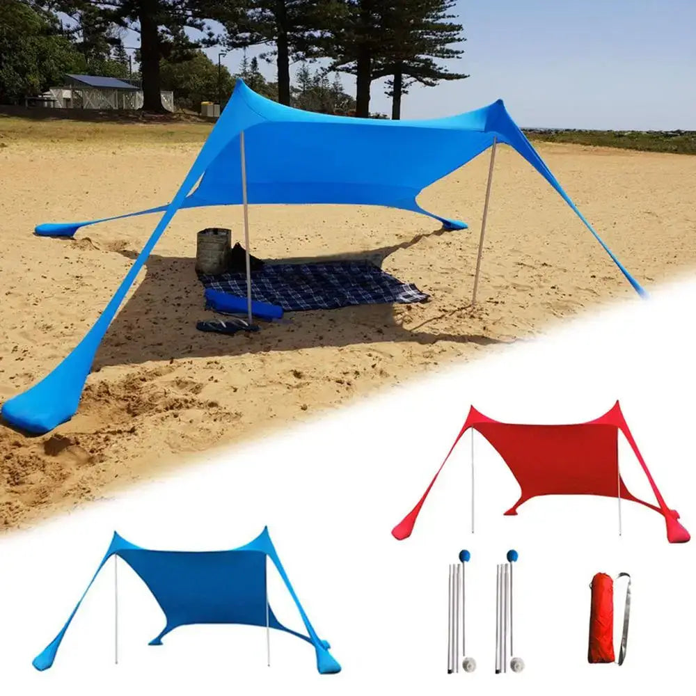 Large Beach Shades Tent for Family Sun Shelter and Outdoor Relaxation