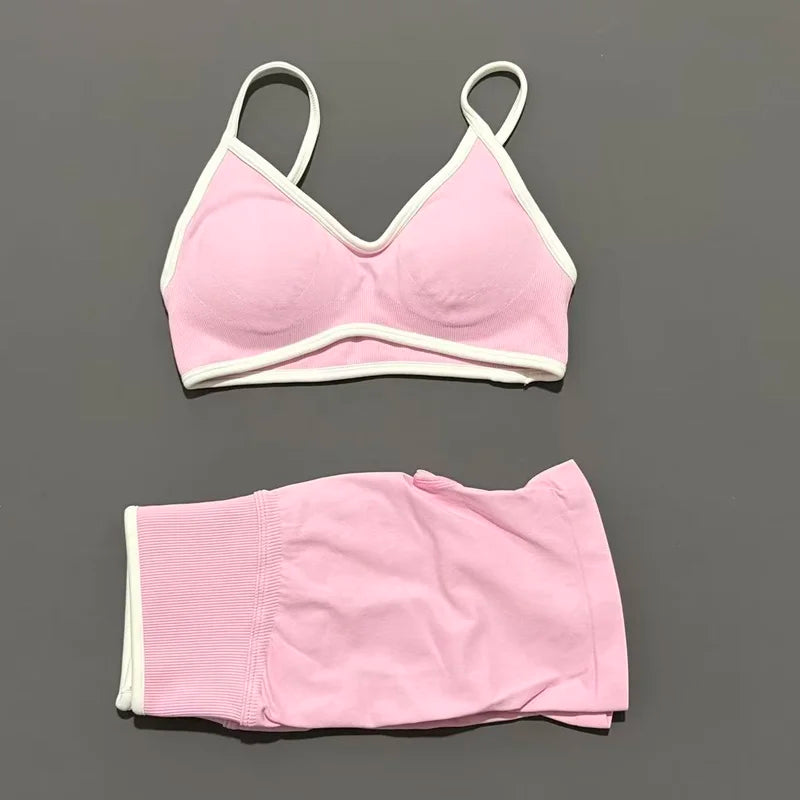 Women Ignite Sculpt Elastic Yoga Bra Set Sculpting Fitness Suit