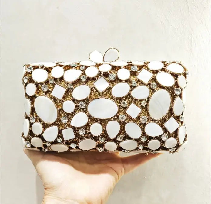 Crystal Evening Bag: Luxury Diamond Party Clutch for Weddings & Events