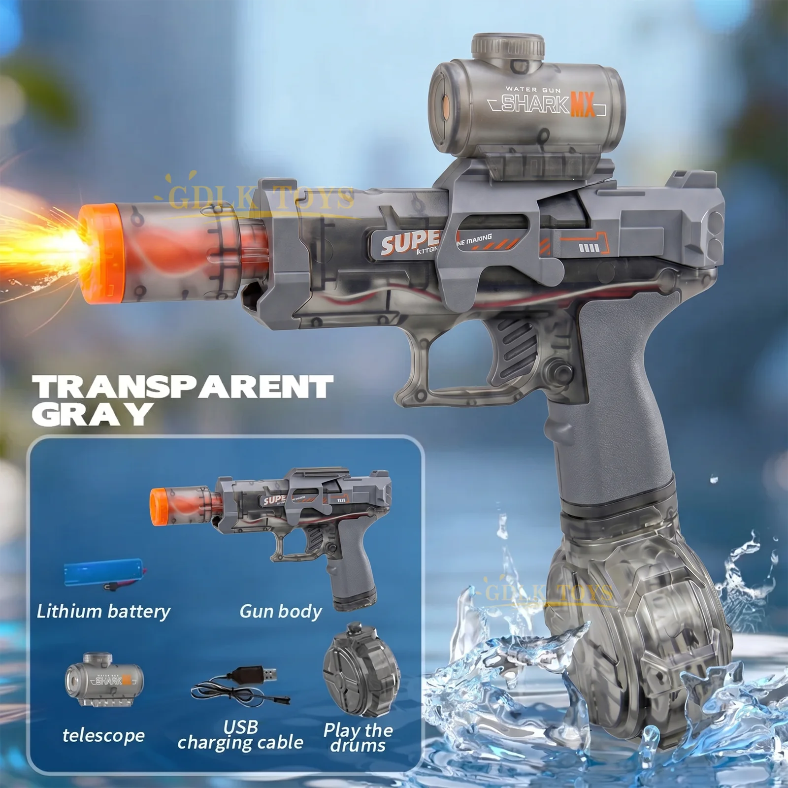 Electric Water Blaster Large Capacity – Powerful Automatic Outdoor Toy