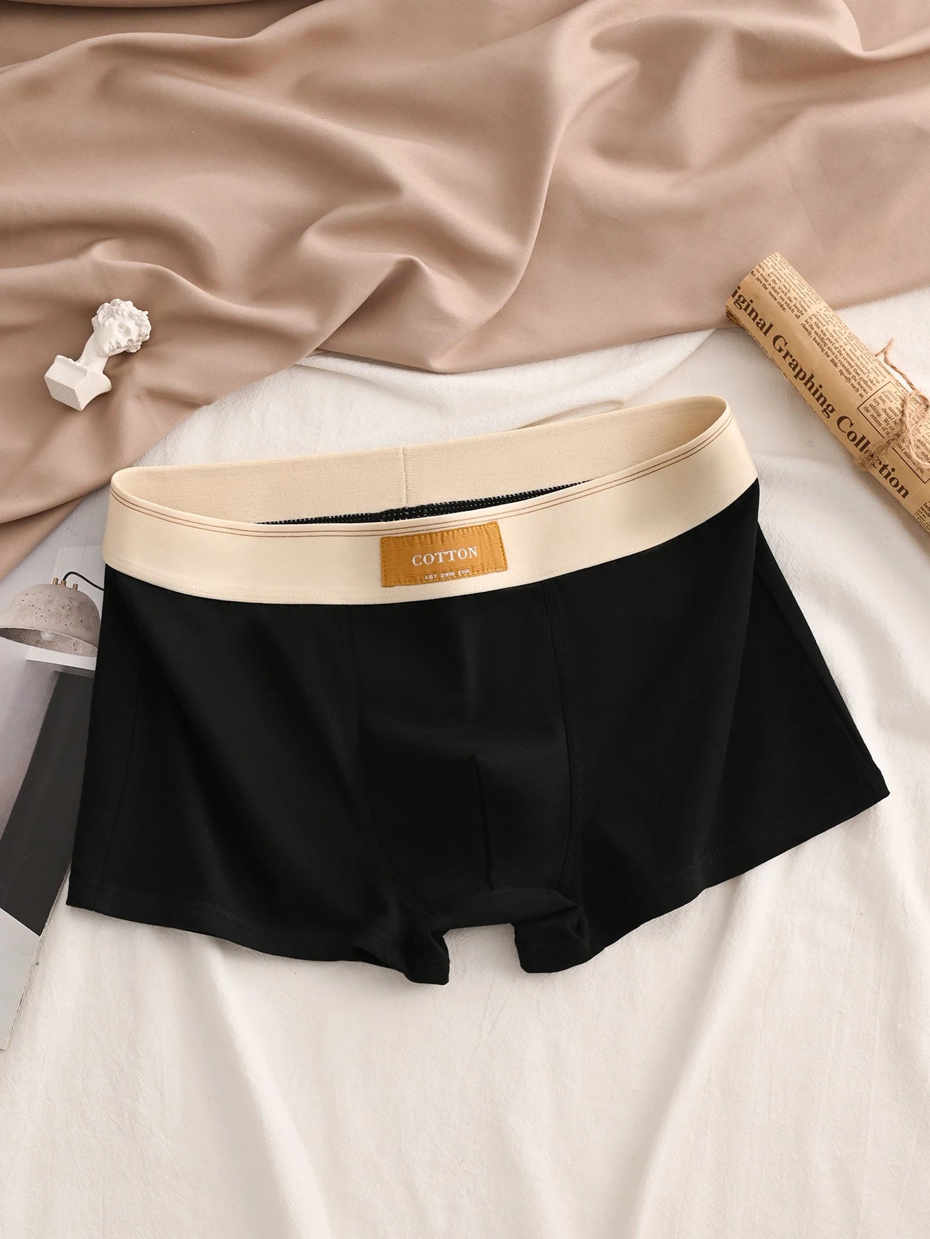 Premium Cotton Men's Boxer Briefs Soft Breathable Sport Style