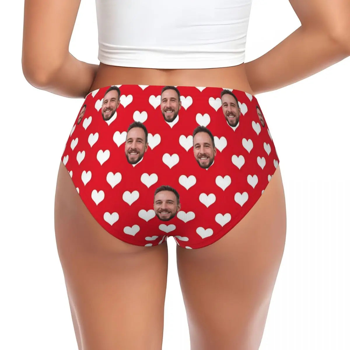 Custom Photo Panties Breathable Cotton Personalized Valentine's Gift
