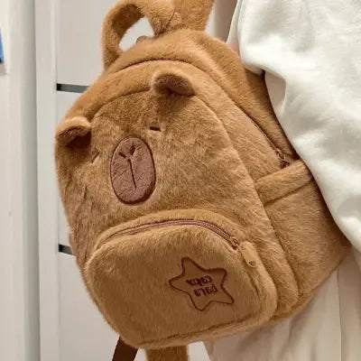 Capybara Plush Backpack Kawaii Mini Shoulder Bag for Kids and Girlfriends - CPBLA School bag 02 / One size