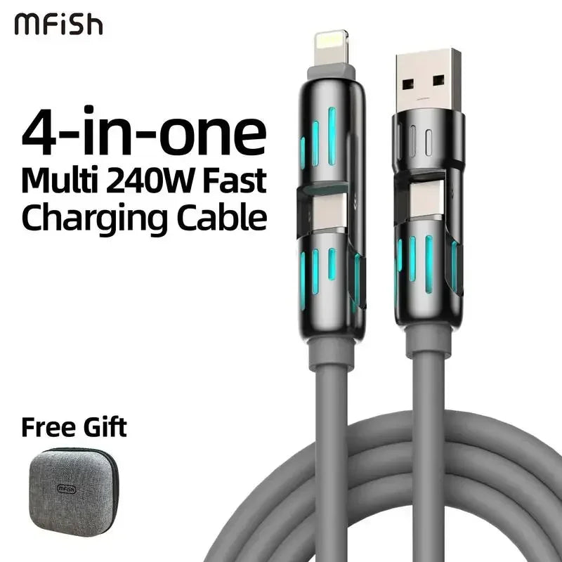 mfish-4-in-1-usb-c-cable-240w-fast-charging-for-iphone-15-macbook