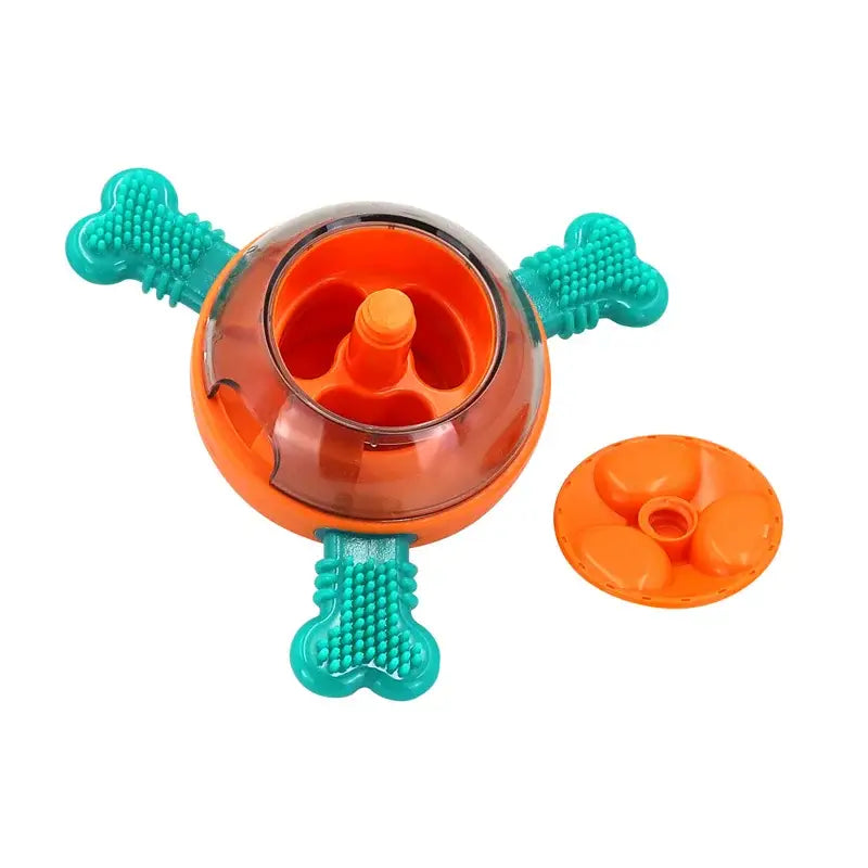 UFO Shaped Tumbler Automatic Feeder and Dog Puzzle Toys Set