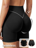 Pilates Peach Hips Knit Shorts Medium Size High Stretch Fitness