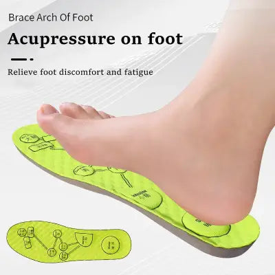 Breathable Deodorant Sport Acupressure Foot Insoles for Comfort