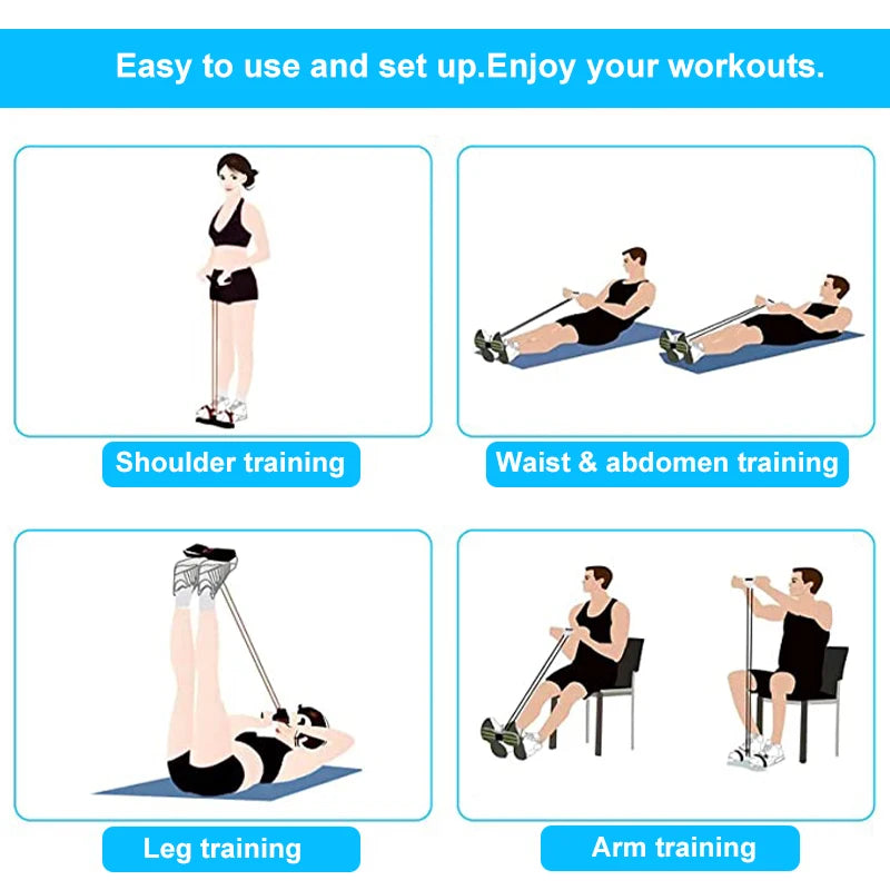 Yoga Pedal Pull Rope Fitness Equipment for Abdomen Waist Training