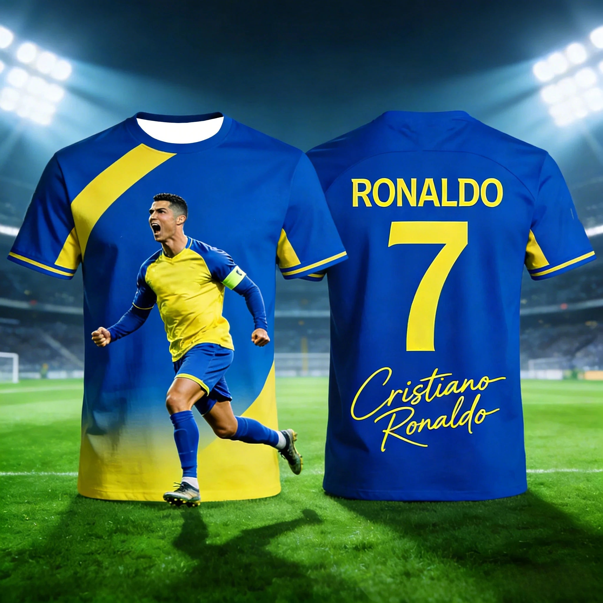 2026 Ronaldo #7 Football Jersey Type Adult and Kids Breathable Shirt