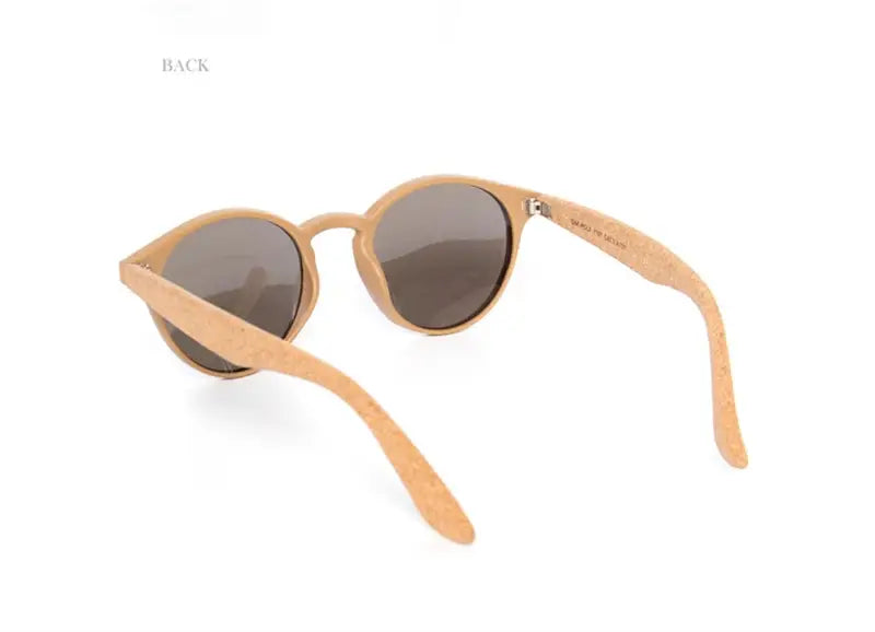 Bamboo Sunglasses - Kenbo’s Stylish Oval Wood Grain Sunglasses