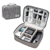 Cable Storage Bag Electronic Organizer Waterproof Portable Travel Pouch