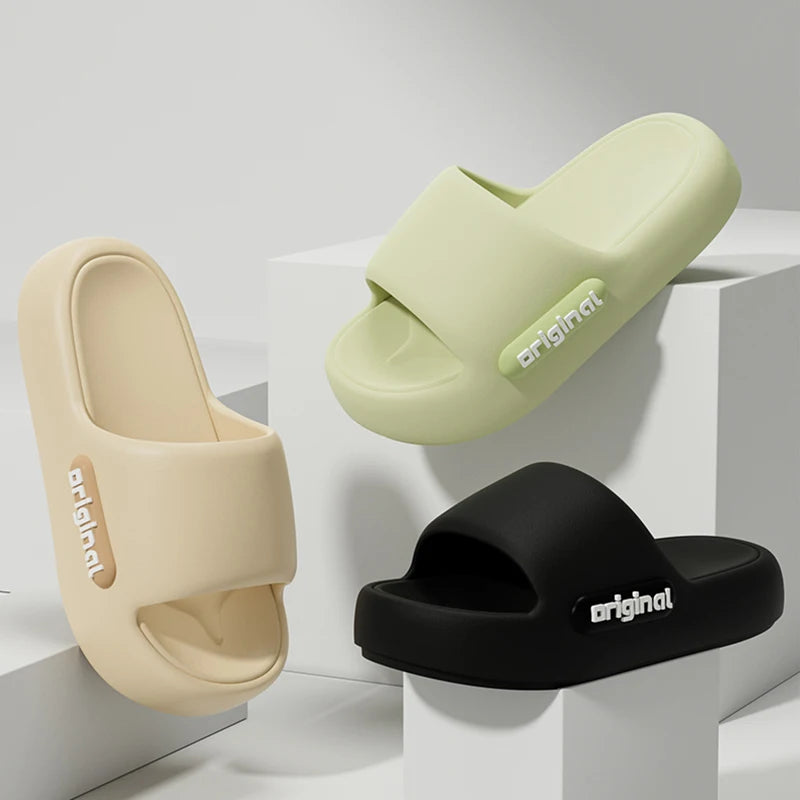 Cloud Slippers Platform Shoes Type Fashion Print Soft Beach Slides