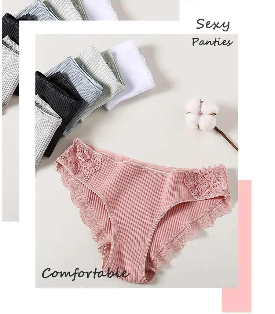 3Pcs/set Women’s Cotton Panties M-2XL