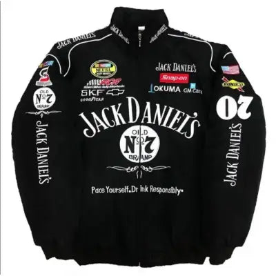 Embroidered Racing Suit Long-Sleeved Jacket for Motorcycle and Casual - Thin style / XXL