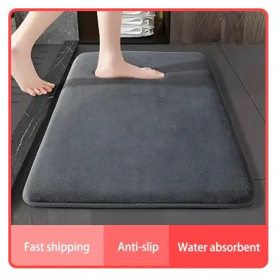 Super Absorbent Floor Mat - Anti-Slip Coral Velvet Bath & Door Mat