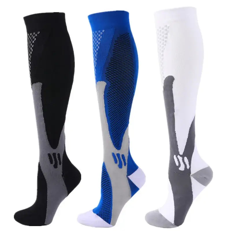 Home 3 Pairs Compression Socks 30mmHg for Varicose Veins and Edema