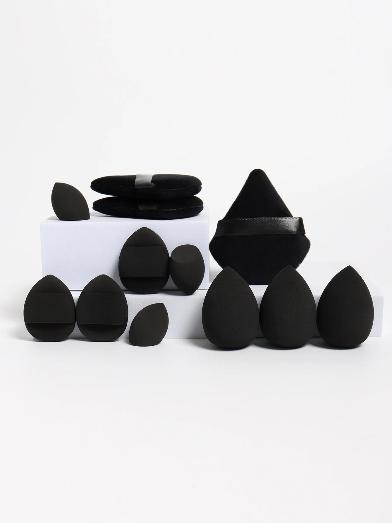 12-Piece All-Purpose Makeup Sponge Set Multi-Size Professional Blending
