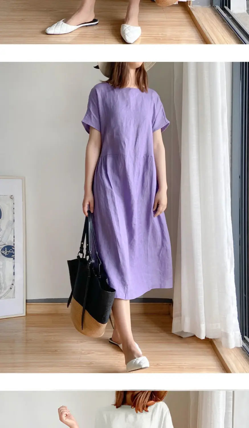 Summer Dress – Comfortable A-Line Midi Dress for Women