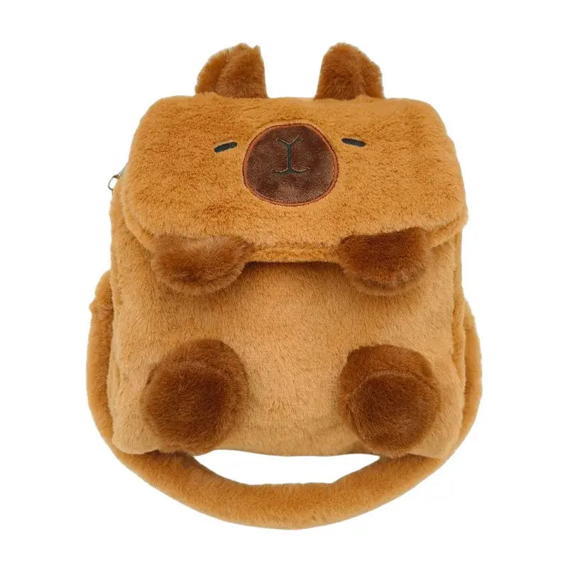 Capybara Plush Backpack Kawaii Mini Shoulder Bag for Kids and Girlfriends