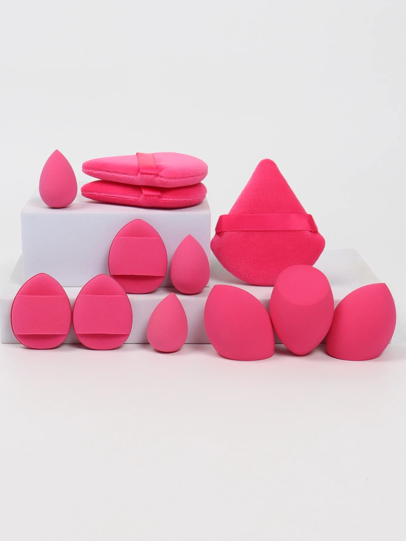 12-Piece All-Purpose Makeup Sponge Set Multi-Size Professional Blending