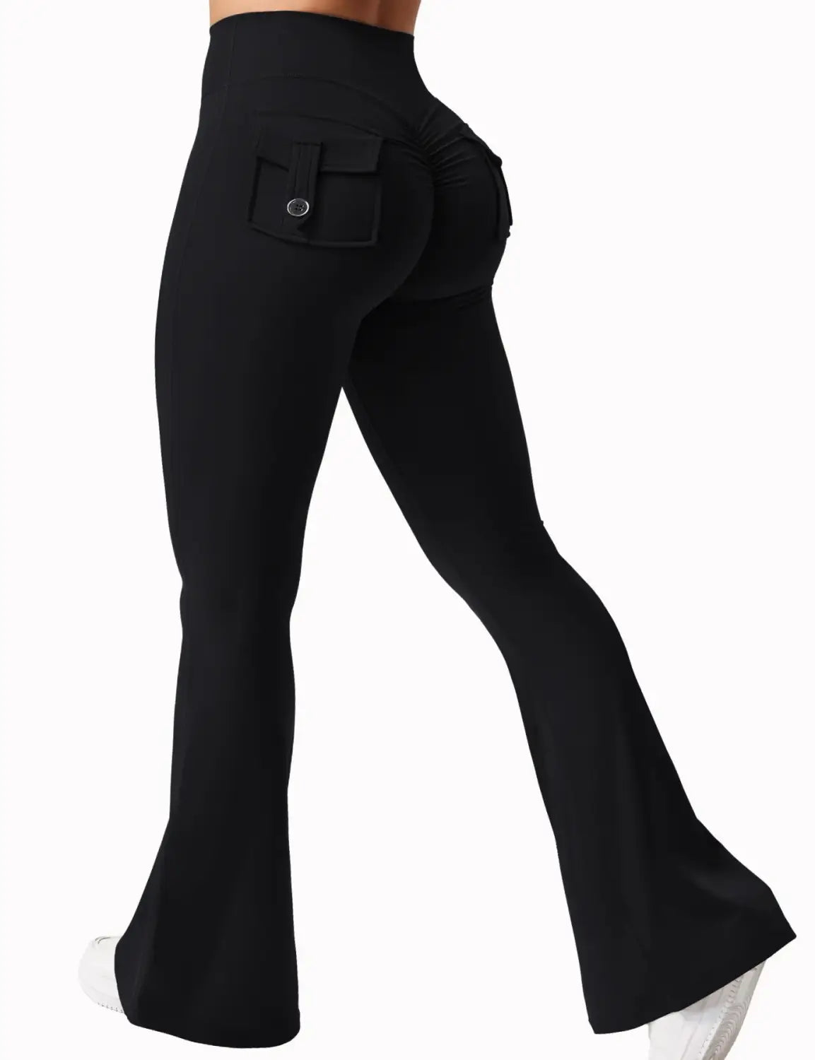 Newest Wide Leg Yoga High Stretch Compression Pants with Pockets