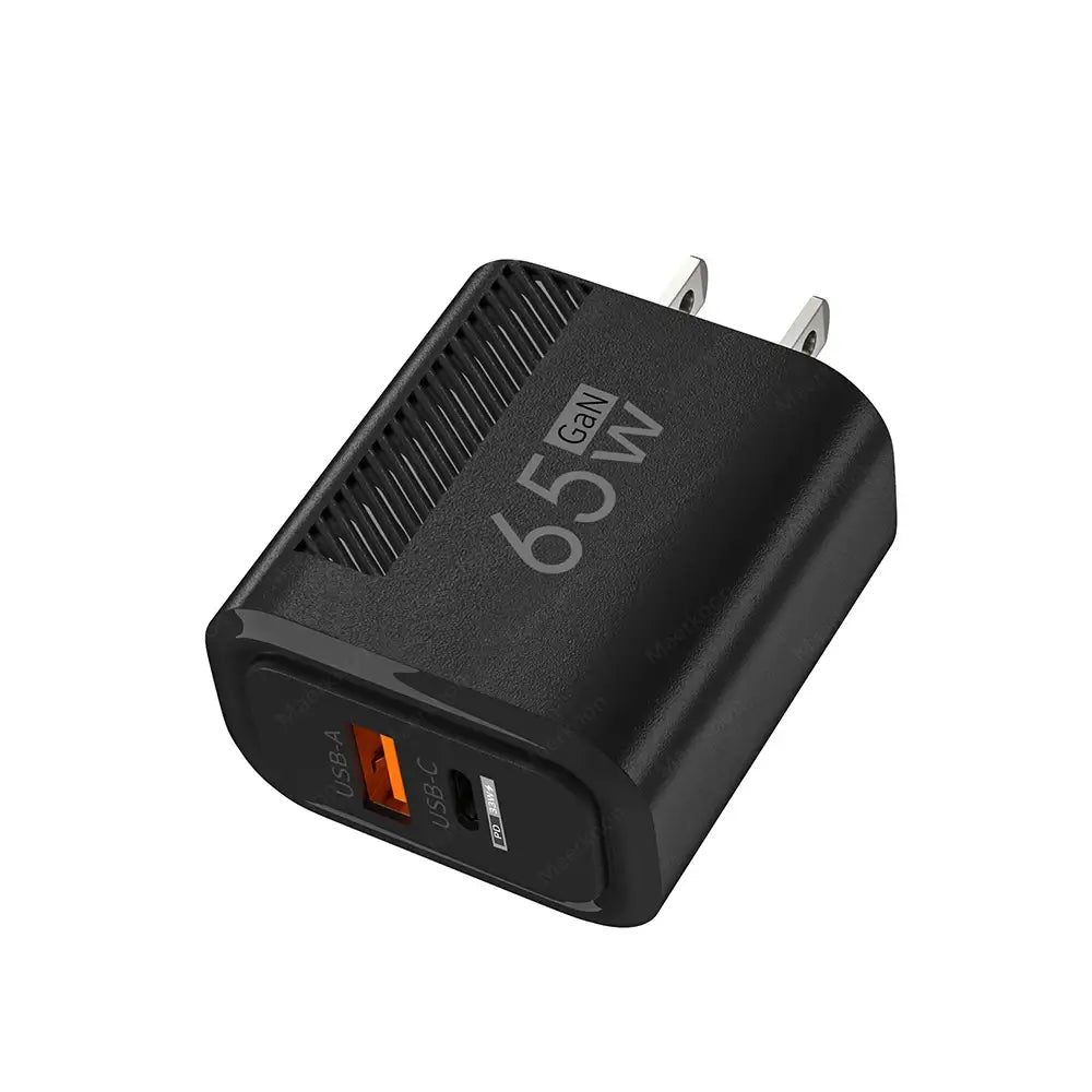 65W USB C GaN Fast Charging Wall Charger for Quick Charge Devices