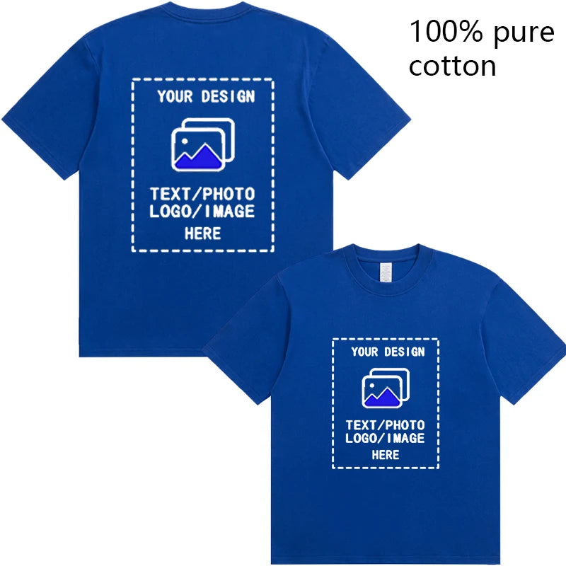 Custom Men's Cotton T-Shirts All Sizes for Team Sports and Gyms