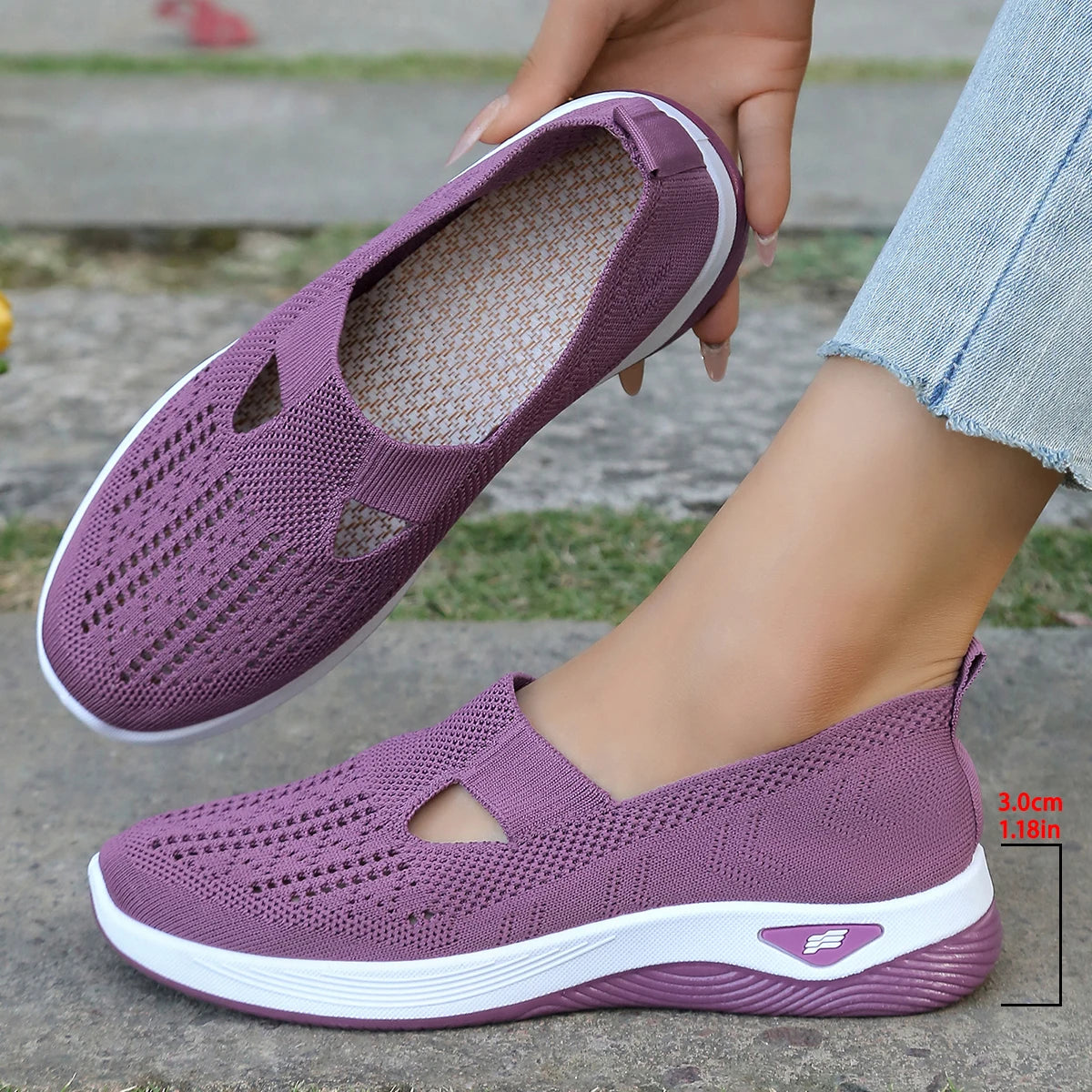 Women's Sports Shoes Flying Woven Mesh Breathable Summer Sneakers