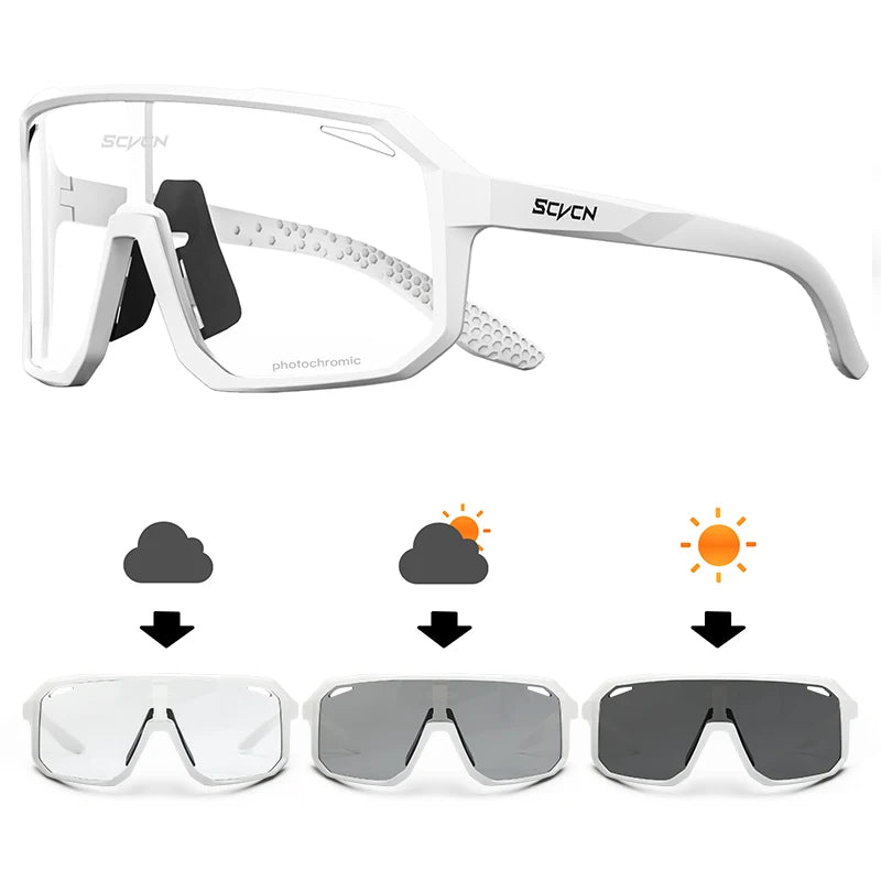 SCVCN Cycling Glasses UV400 TR90 Outdoor Sports MTB Sunglasses