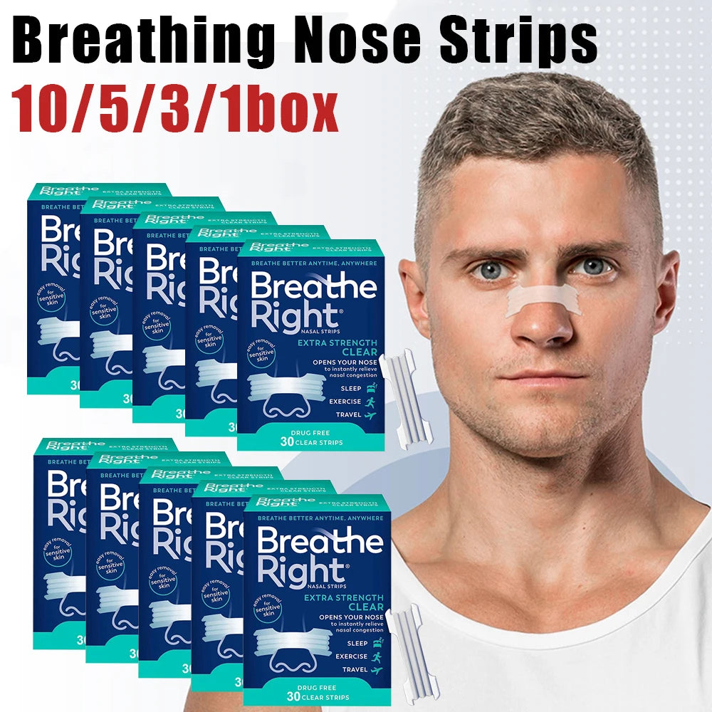 Extra Strength Sport Nasal Strip Sleep Aid – Breathable Anti Snoring