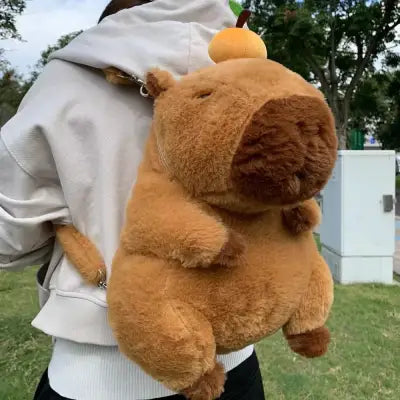 Capybara Plush Backpack Kawaii Mini Shoulder Bag for Kids and Girlfriends