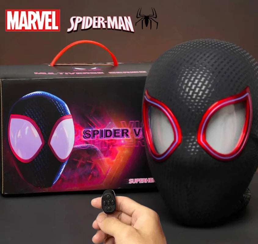 Spider-Man Remote Control Electronic Mask 1:1 Finished Goods Cosplay Gift