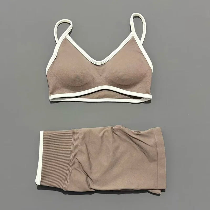 Women Ignite Sculpt Elastic Yoga Bra Set Sculpting Fitness Suit