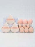 12-Piece All-Purpose Makeup Sponge Set Multi-Size Professional Blending