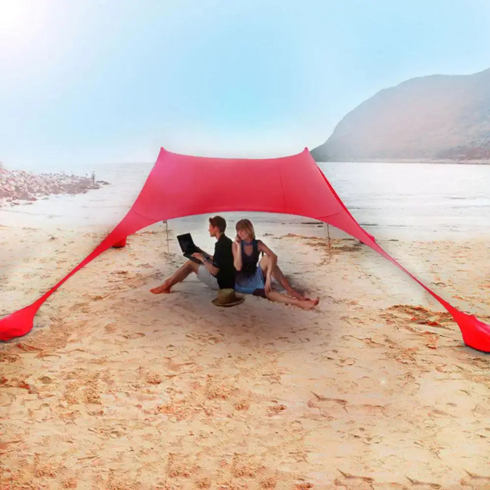 Large Beach Shades Tent for Family Sun Shelter and Outdoor Relaxation