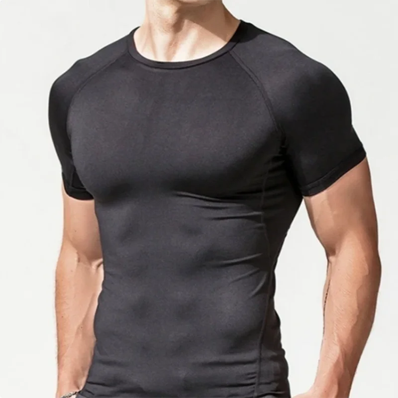 Men Compression Sportswear Standard Length – Quick Dry Gym Tee Men