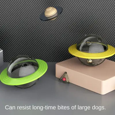 Interactive Dog IQ Toys with Elliptical Track Rolling and Leaky Food Dispenser