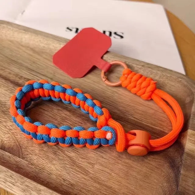 Universal Phone Lanyard Handwoven Wrist Strap Safety Rope Secure Bracelet