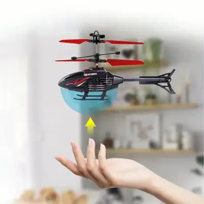 Gesture Control RC Helicopter with LED Light for Kids