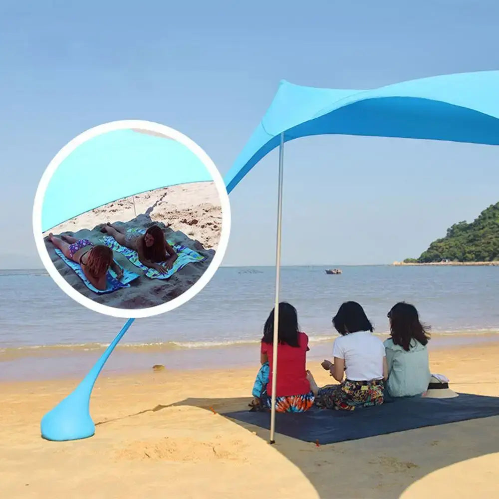 Large Beach Shades Tent for Family Sun Shelter and Outdoor Relaxation