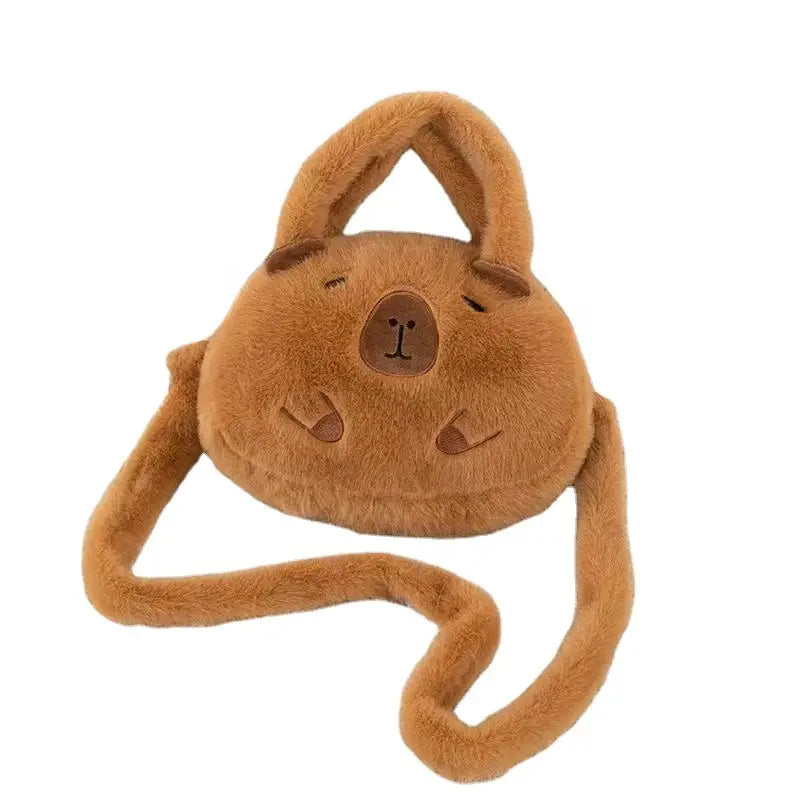 Capybara Plush Backpack Kawaii Mini Shoulder Bag for Kids and Girlfriends