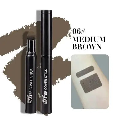 6-Color Hairline Concealer Pen Waterproof Hair Dye Pencil for Versatile - Mid brown