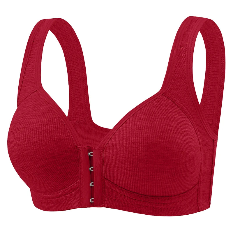 Fallsweet Wire Free Brassiere Seamless Solid Push Up Mold Cup Bralette