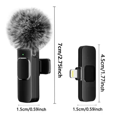 Wireless Lavalier Microphone for Mobile Video Recording and Audio Capture