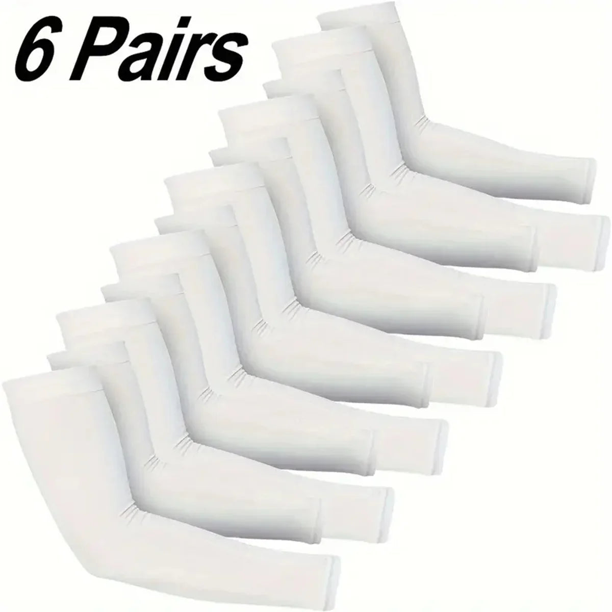 Cooling Compression Arm Sleeves 6 Pairs – UV Protection Sports Gear
