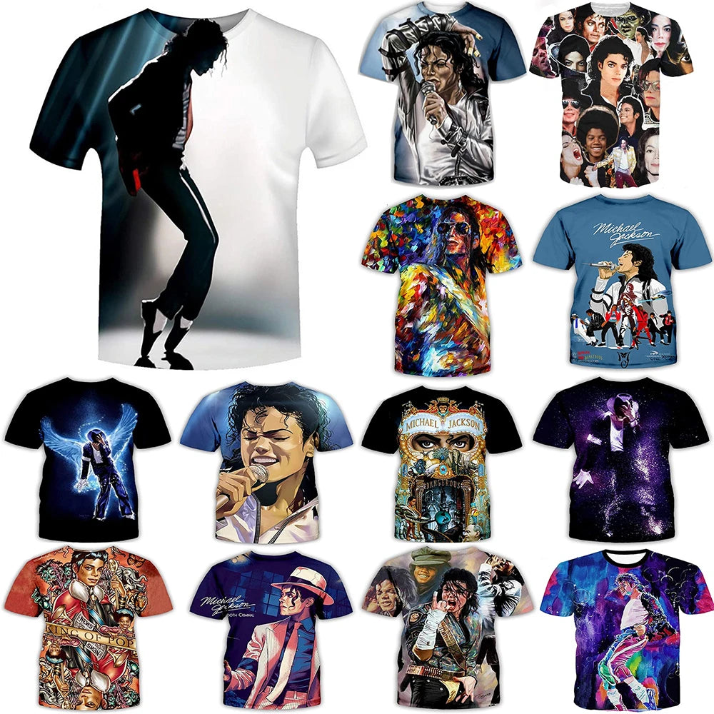 Michael Jackson Harajuku Streetwear Cotton Tee Retro Hip Hop Style