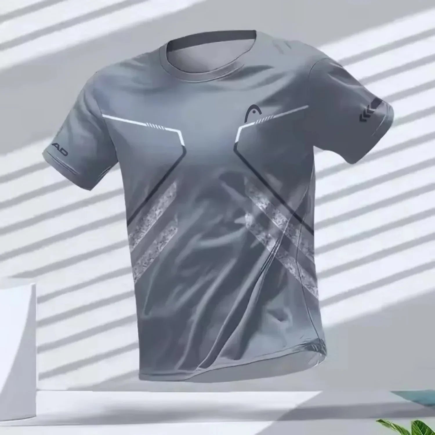 Men's Quick-Drying Short Sleeve Tops Breathable Running Tees