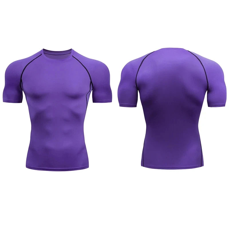 Men Compression Sportswear Standard Length – Quick Dry Gym Tee Men