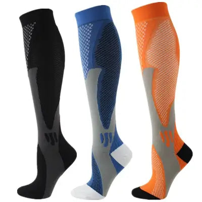 Home 3 Pairs Compression Socks 30mmHg for Varicose Veins and Edema - MIX003-222 / XXL