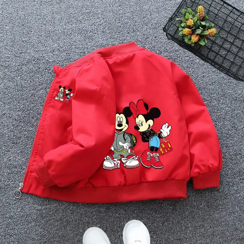 Mickey Mouse Hoodie Coat for Spring Baby Boys and Girls